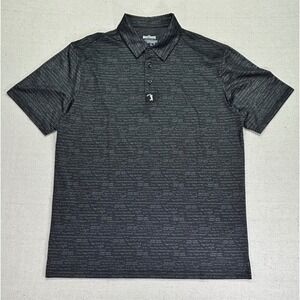BOGEY BROS Men's Large Golf Polo AOP Performance Wear Shirt